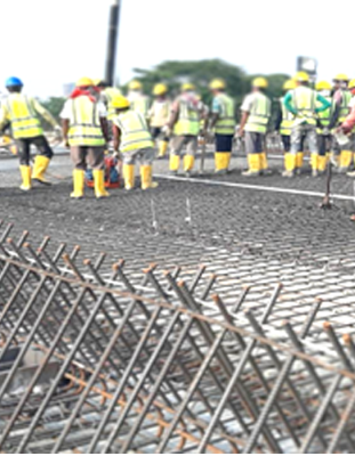 Deck Slab Rebar fixing and Casting Work 1