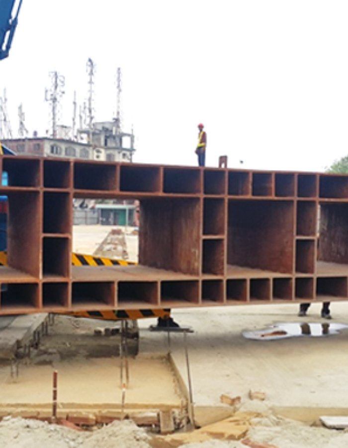 Pretension I-girder anchorage fabrication 1