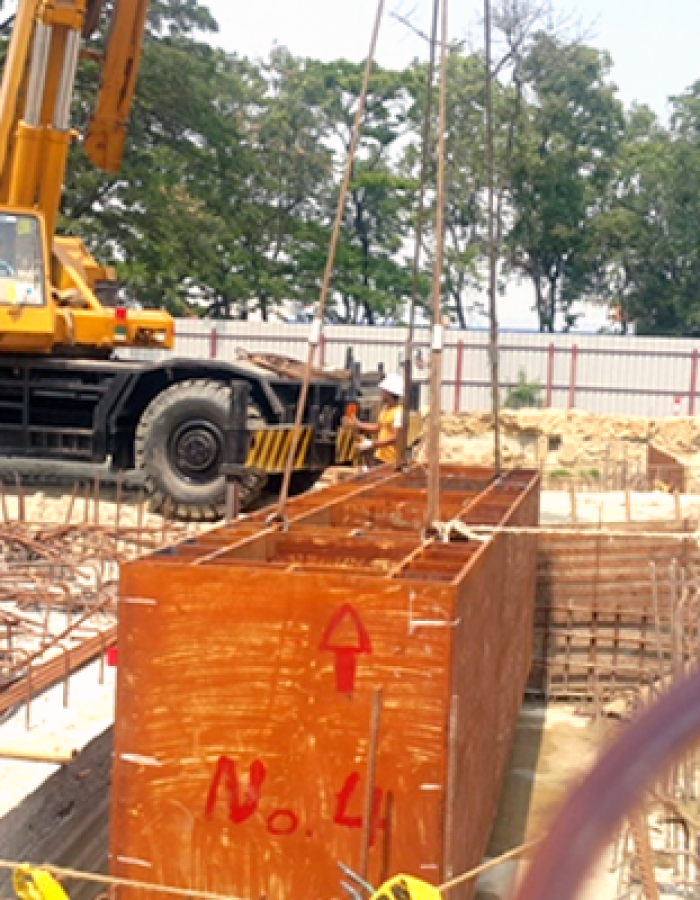 Pretension I-girder anchorage fabrication 2