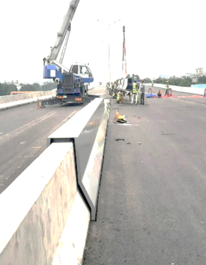 Steel Movable Barrier Fabrication and Installation Work 1